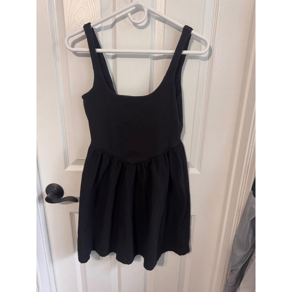 No Boundaries Black Fit & Flare Mini Dress Size Medium M 8-10